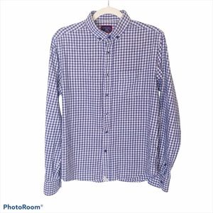 UNTUCKit Gingham Check Slim Fit Flannel Shirt Size Small